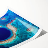 Extra large wall art featuring line art flowers in muted earth tones on a rolled canvas.