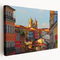 Large stretched canvas featuring a vibrant, detailed depiction of El Salvador scenery, ideal for kitchen wall art.