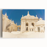 Black and white photograph of a Nicaraguan landscape on stretched canvas, ideal for kitchen wall art.