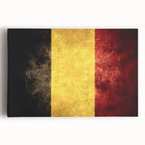 Black and white photograph of a European cityscape on stretched canvas, ideal for kitchen wall art.