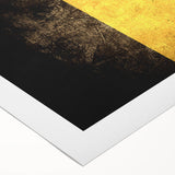 Art deco poster of a European cityscape in muted colors on rolled canvas, suitable for dining room decor.