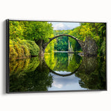 Black and white framed canvas featuring a vintage landscape painting of a Bulgarian scenery, ideal for bedroom wall decor.