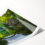 Extra large wall art featuring line art flowers in monochrome, printed on rolled canvas.