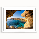 Textured abstract art print of a European landscape in muted earth tones on a framed canvas, suitable for bedroom decor.