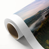 Art Deco poster of a Czech Republic scenery in soft pastel shades on rolled canvas, ideal for nursery wall art.