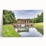 Black and white photograph of Bath, England on stretched canvas, ideal for kitchen wall art.