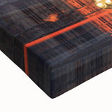 Black and white landscape art painting of Big Ben on stretched canvas, ideal for bedroom wall art.