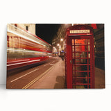 Black and white large art print of London scenery on stretched canvas, suitable for kitchen wall art.