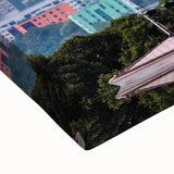 Black and white landscape art painting of a serene Estonian scenery on stretched canvas, suitable for bedroom decor.