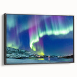 Black and white landscape art painting of a Finnish scenery on framed canvas, ideal for bedroom wall decor.