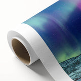 Art Deco-style poster featuring a serene Finnish landscape in pastel colors, ideal for nursery wall art.