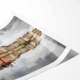 Extra large wall art featuring line art flowers in black on a white background, ideal for large living room decor.