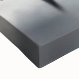 Black and white landscape art painting of Lyon on stretched canvas, ideal for bedroom wall art.