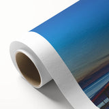 Art Deco poster of a scenic French landscape on rolled canvas, featuring muted earth tones.