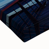 Large art of a French landscape in black and white on stretched canvas, suitable for bedroom wall decor.