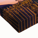 Large art of the Versailles landscape in black and white on stretched canvas, suited for bedroom wall decor.