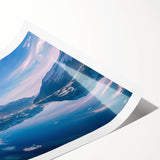 Extra large wall art depicting line art flowers in monochrome, ideal for large living room wall decor.