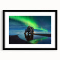 Abstract art print of a vibrant, colorful Icelandic landscape on a large textured canvas, ideal for living room decor.