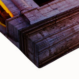 Black and white stretched canvas of the Colosseum in Rome, ideal for bedroom wall art.