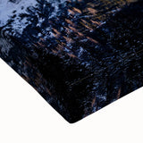 Black and white landscape art painting of the Dolomites on stretched canvas, ideal for bedroom wall decor.