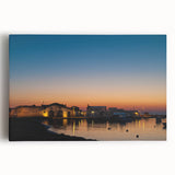 Black and white photograph of Sicilian landscape on stretched canvas, ideal for kitchen wall art.