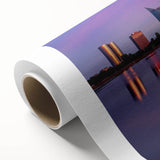 Art Deco poster of a European scenery in Latvia, featuring pastel shades on rolled canvas, ideal for nursery wall art.