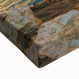 Black and white landscape art painting of Malta on stretched canvas, ideal for bedroom wall art.