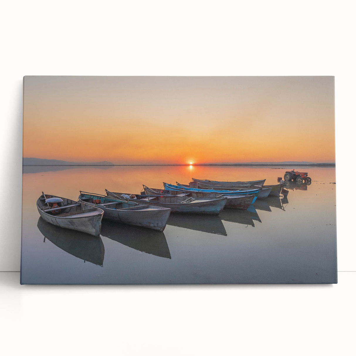 Black and white large art print of the Mediterranean Sea on stretched canvas, ideal for kitchen wall art.