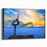 Black and white landscape art painting of Montenegro on a framed canvas, suitable for bedroom wall decor.