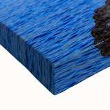 Black and white landscape art painting of Montenegro on stretched canvas, ideal for bedroom wall art.