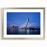 Extra large wall art of abstract European scenery in textured silver frame, ideal for living room decor.