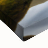 Black and white landscape art painting of Scottish scenery on large stretched canvas, suitable for bedroom wall decor.