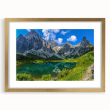 Abstract art print of a European scenery in Slovakia, featuring muted earth tones on a framed canvas.