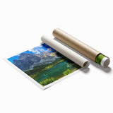 Extra large rolled print of a floral art scene in Slovakia, ideal for classy bathroom wall art.