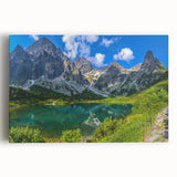 Black and white photograph of a European cityscape on stretched canvas, suitable as kitchen wall art or for bedroom decor.