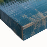 Black and white landscape art painting of a Slovenian scenery on large stretched canvas, ideal for bedroom wall art.