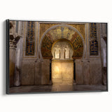 Framed canvas of a black and white vintage landscape painting of Andalucía, ideal for bedroom wall art.