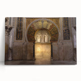 Black and white photograph of Andalucian landscape on large stretched canvas, ideal for kitchen wall art.