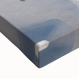 Black and white landscape art painting of a European scenery on a large stretched canvas, ideal for bedroom decor.