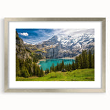 Textured art print depicting an abstract European scenery in muted earth tones on a framed canvas.