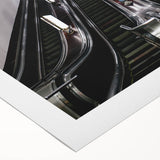 Art deco poster depicting a serene Ukrainian landscape in muted earth tones, printed on rolled canvas.