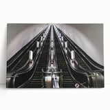 Black and white large art of a European scenery on stretched canvas, ideal for kitchen wall art or bedroom ambiance.