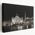 Large canvas print of European Vatican scenery in muted earth tones, suitable for kitchen wall art.