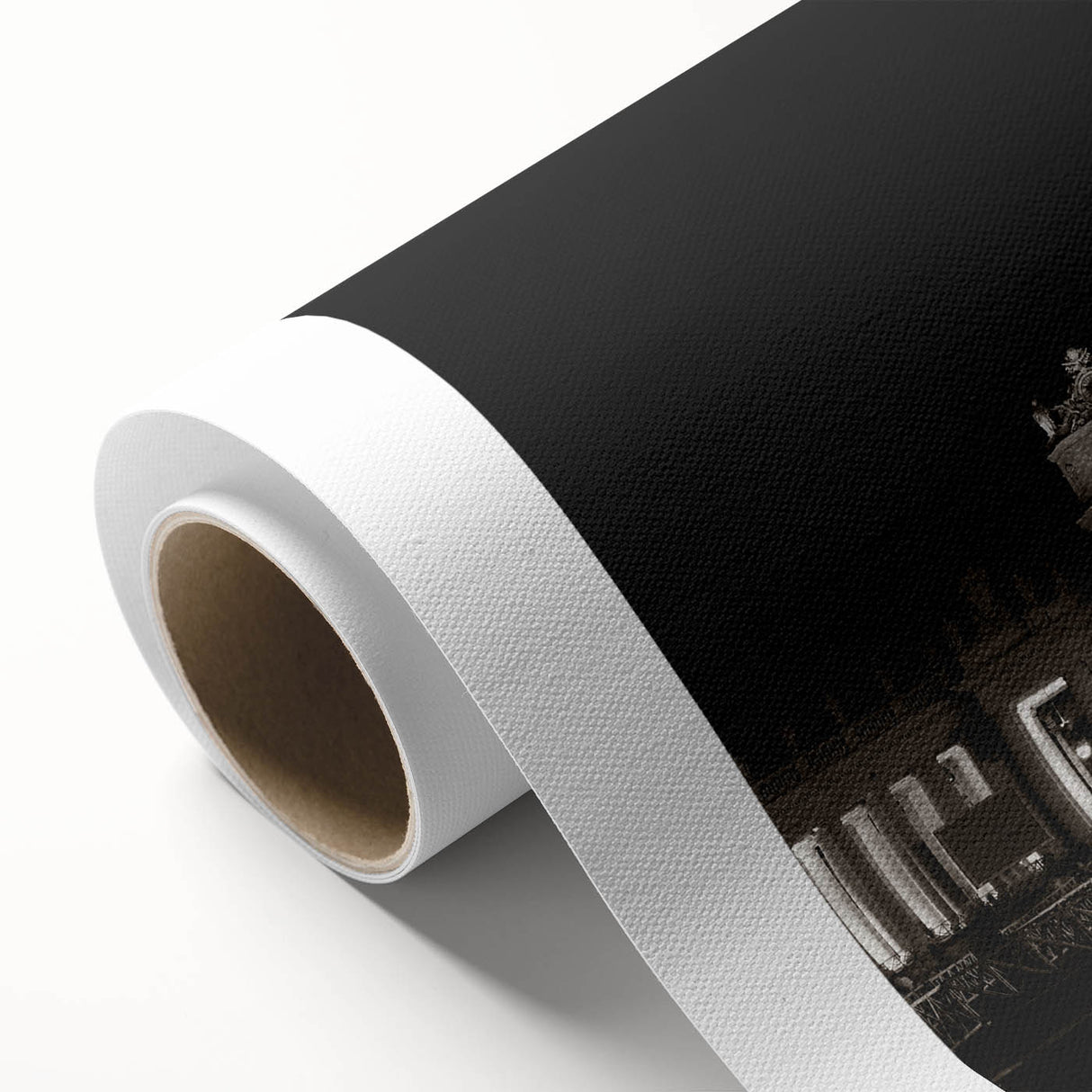 Art Deco poster of the Vatican scenery in muted earth tones on rolled canvas, ideal for nursery wall art.