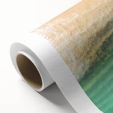 Art deco poster of Cabo San Lucas scenery on rolled canvas, featuring pastel shades, ideal for nursery wall art.