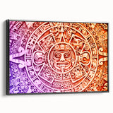 Black and white framed canvas of Cancun landscape, ideal for bedroom wall decor.