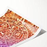 Extra large wall art featuring line art flowers in black on white, rolled print, ideal for large living room decor.