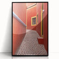 Large abstract wall art of Guanajuato, Mexico in vibrant colors on a black framed acrylic.
