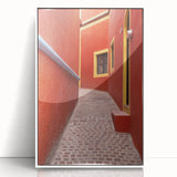 Acrylic print of Guanajuato, Mexico in vibrant colors and art deco style, suitable for modern art wall decor.