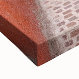 Black and white landscape painting of Guanajuato on stretched canvas, ideal for bedroom wall art.